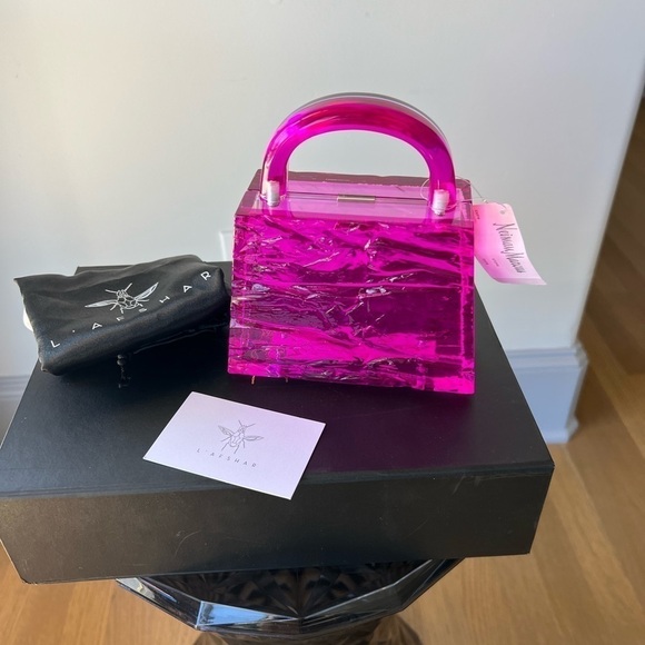 L'Afshar Eva Crushed Ice Top-Handle Bag - Picture 8 of 13